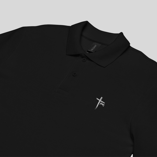 Embroidered - Cross -  Polo Shirt - Foxwearco